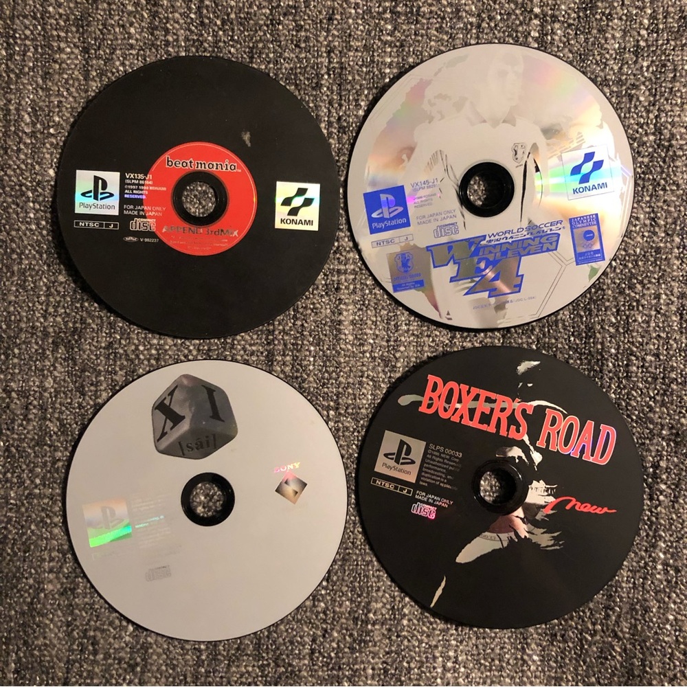 Japanese PS1 Games Lot of 4‎ Untested As-Is Sony Playstation